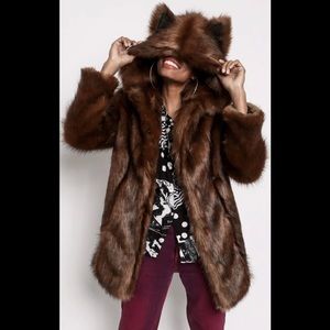 Brand New SpiritHoods Faux Fur Jacket w Tags